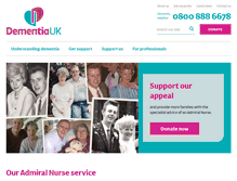 Tablet Screenshot of dementiauk.org